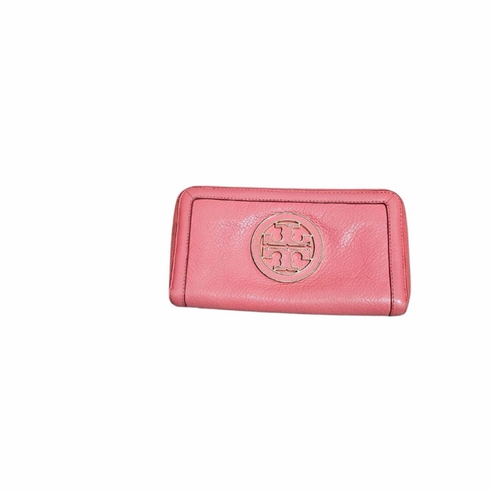 Tory Burch Rose Leather Wallet